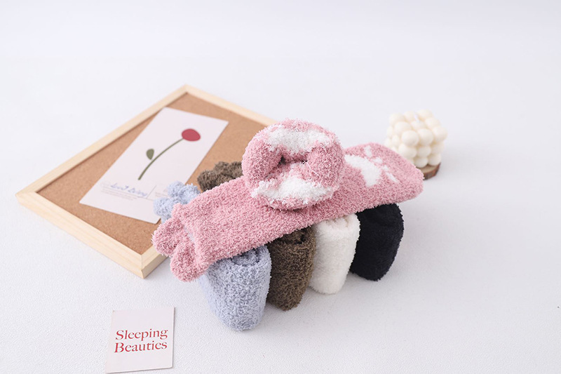Winter Fuzzy Cartoon Animal Slipper Socks Warm and Thick Mid Tube Warm Socks